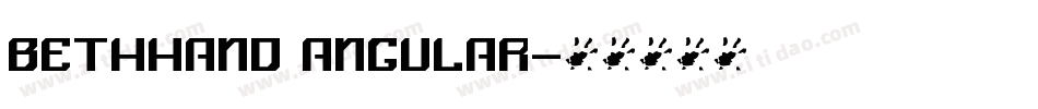 BethHand Angular字体转换